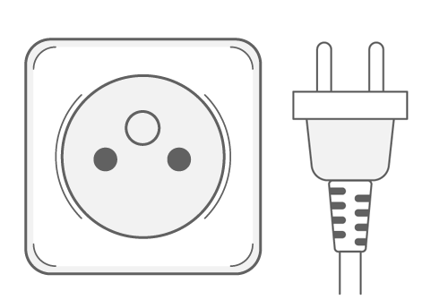 Type E power plug and socket