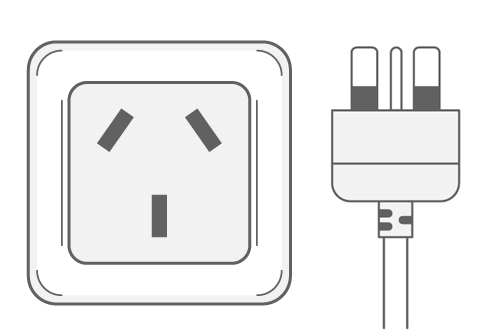 Type I power plug and socket