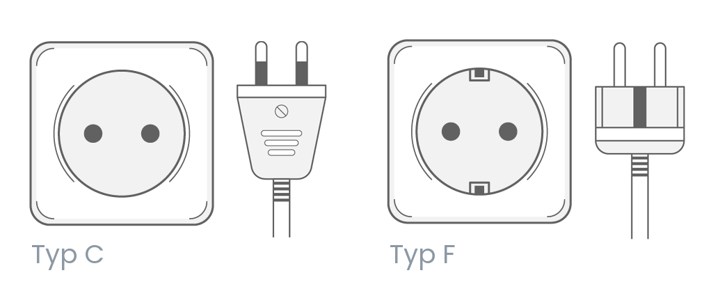 Neukaledonien Typ C plug