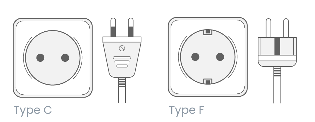 Algeria power plug outlet type C