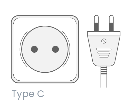 Angola power plug outlet type C