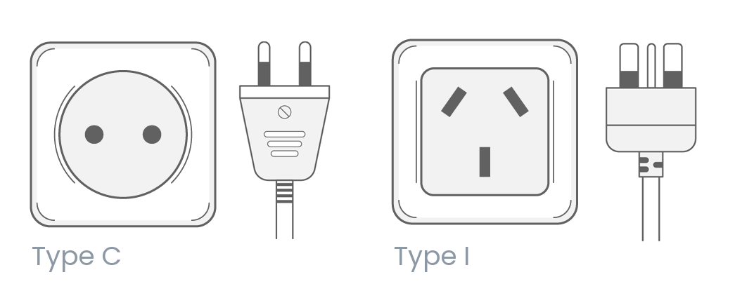 Argentina power plug outlet type I