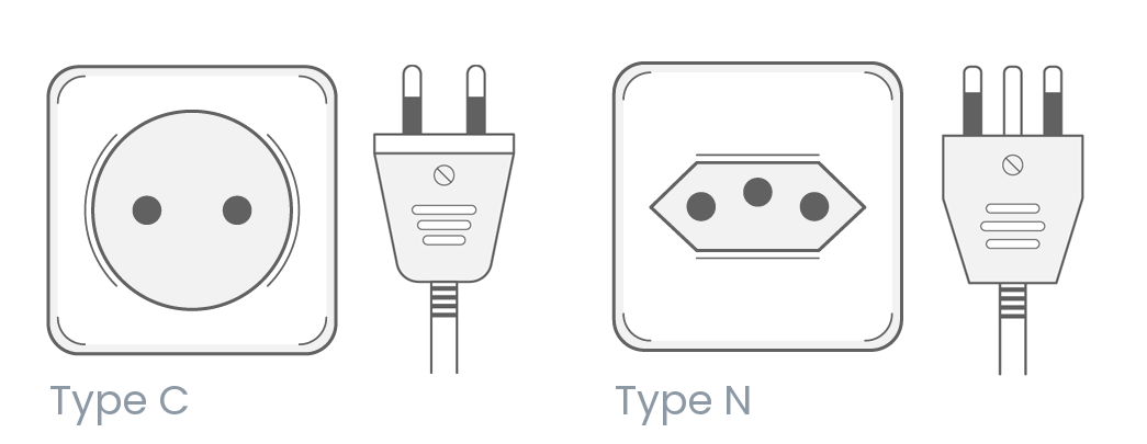 power converter and adapter for type n brazil