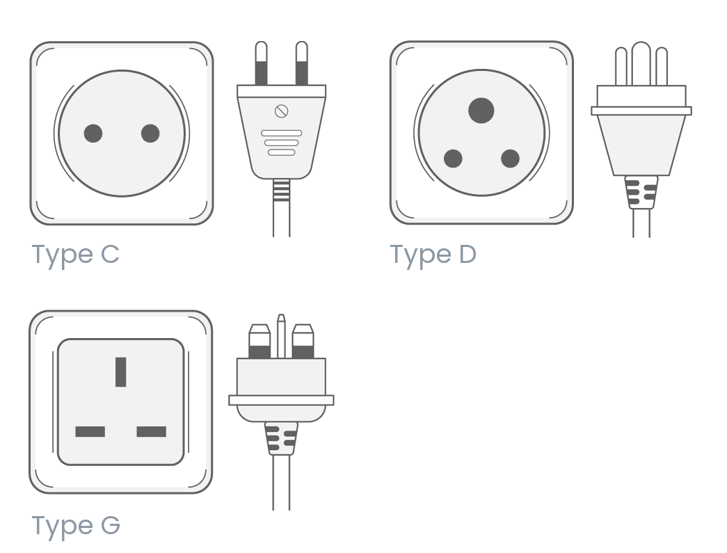 Bhutan electrical outlets and plug types