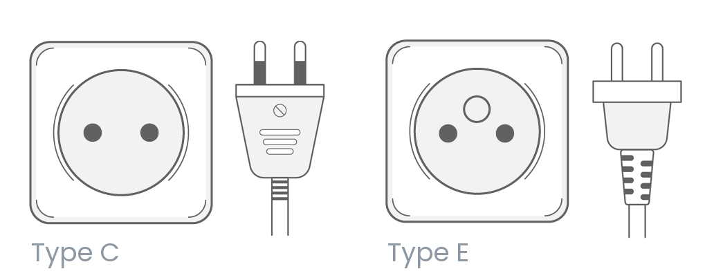 Mongolia power plug outlet type E