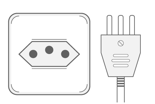 Power plug & socket type J.