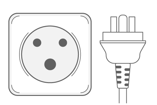 Type K power plug and socket