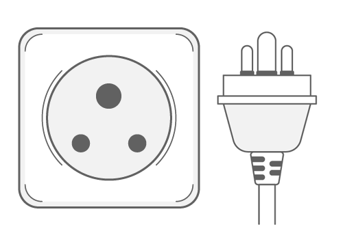 Type M power plug and socket