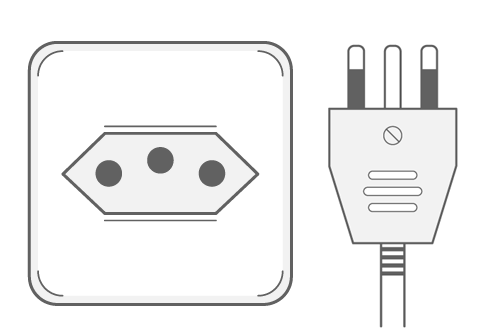 Type N power plug and socket