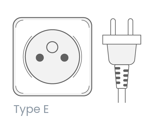 Saint Pierre and Miquelon power plug outlet type E
