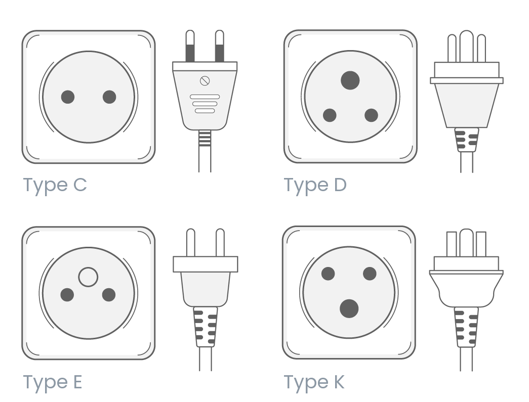 Senegal power plug outlet type C