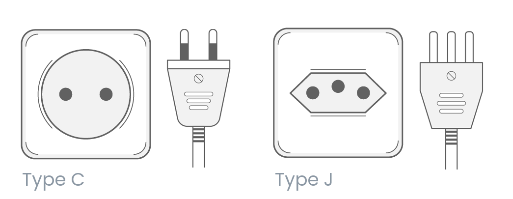 Switzerland power plug outlet type J