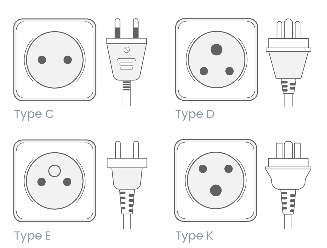 Senegal type K plug